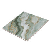 Abstract Marble Sage Green Fliese (Seite)