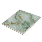 Abstract Marble Sage Green Fliese (Seite)