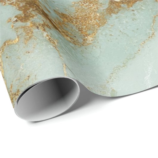 Abstract Marble Sage Green Geschenkpapier (Rolleneckpunkt)