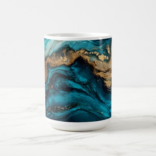 Abstract marine  kaffeetasse (Mittel)