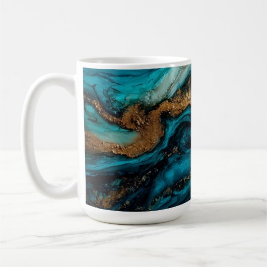 Abstract marine  kaffeetasse (Links)