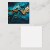 Abstract marine  quadratische visitenkarte (Vorne/Hinten)