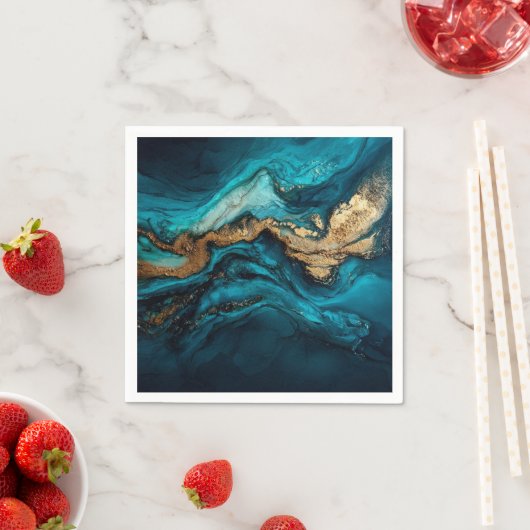 Abstract marine  serviette (Beispiel)