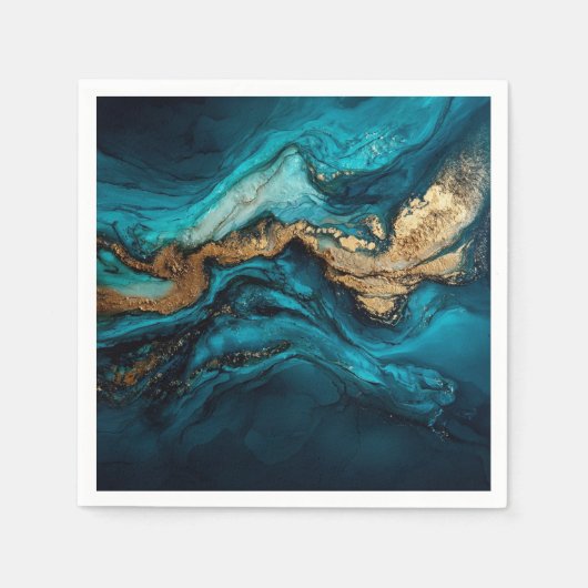 Abstract marine  serviette (Vorderseite)