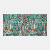 Abstract Mechanical Metropolis Schreibtischunterlage (Vorderseite)