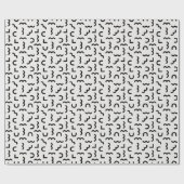 Abstract Memphis Waves & Shapes Geschenkpapier (Flach)