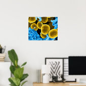abstract microbiology art custom poster canvas (Heimbüro)