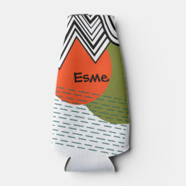 Abstract Mid-Century Modern Flaschenkühler