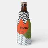 Abstract Mid-Century Modern  Flaschenkühler (Flaschenvorderseite)