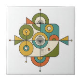 Abstract Mid-Century Modern Motif #1 ID1224 Fliese (Vorderseite)