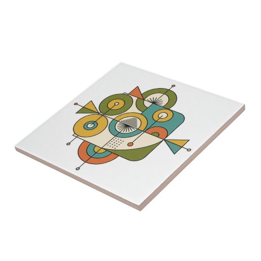 Abstract Mid-Century Modern Motif #1 ID1224 Fliese (Seite)