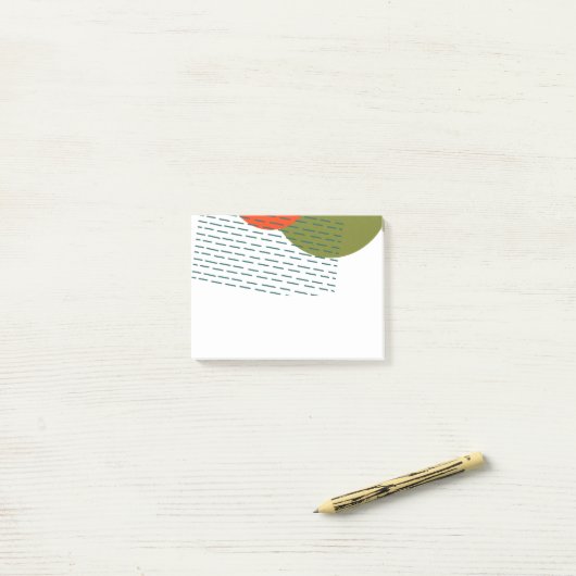 Abstract Mid-Century Modern  Post-it Klebezettel (Auf Schreibtisch)