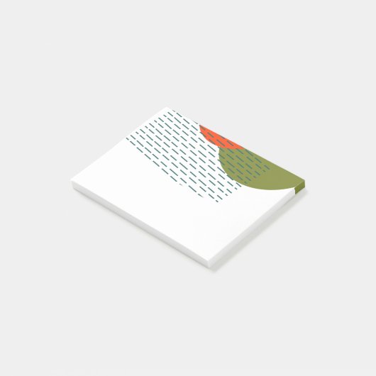 Abstract Mid-Century Modern  Post-it Klebezettel (angewinkelt)