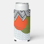 Abstract Mid-Century Modern Selters Dosenkühler (Seltzer Vorderseite)