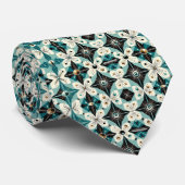 Abstract Mid Century Modern Starburst DIamond Krawatte (Gerollt)