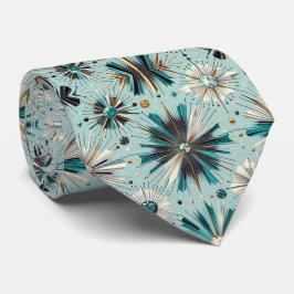 Abstract Mid Century Modern Starburst Diamond Krawatte