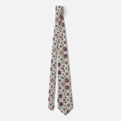 Abstract Mid Century Modern Starburst Diamond Krawatte (Rückseite)