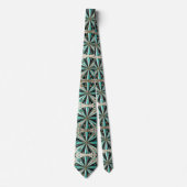 Abstract Mid Century Modern Starburst DIamond Krawatte (Vorderseite)