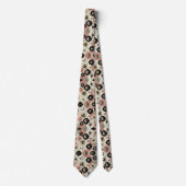 Abstract Mid Century Modern Starburst DIamond Krawatte (Vorderseite)