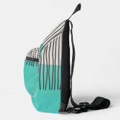 Abstract minimal style sketched trendy Monogram Crossbody Bag (Rechts)