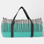 Abstract minimal style sketched trendy Monogram  Duffle Bag (Vorderseite)