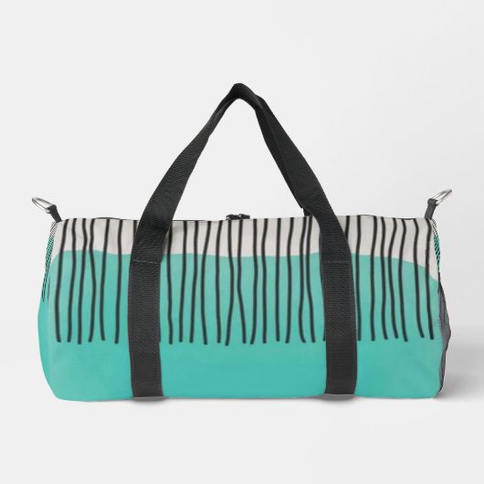 Abstract minimal style sketched trendy Monogram Duffle Bag (Vorderseite)