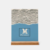 Abstract minimalist artistic lines Monogram Acrylschild (Vorderseite)