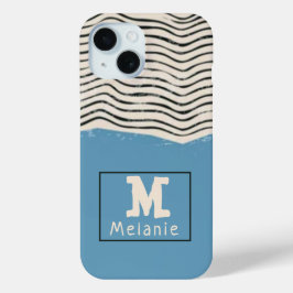 Abstract minimalist artistic lines Monogram Case-Mate iPhone Hülle