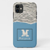 Abstract minimalist artistic lines Monogram Case-Mate iPhone Hülle (Rückseite)
