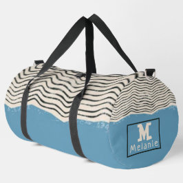 Abstract minimalist artistic lines Monogram Duffle Bag