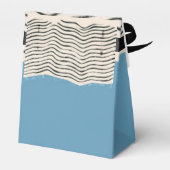 Abstract minimalist artistic lines Monogram Geschenkschachtel (Rückseite)