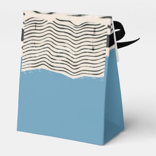 Abstract minimalist artistic lines Monogram Geschenkschachtel (Rückseite)