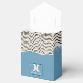 Abstract minimalist artistic lines Monogram Geschenkschachtel (Geöffnet)