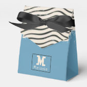 Abstract minimalist artistic lines Monogram Geschenkschachtel (Vorderseite)