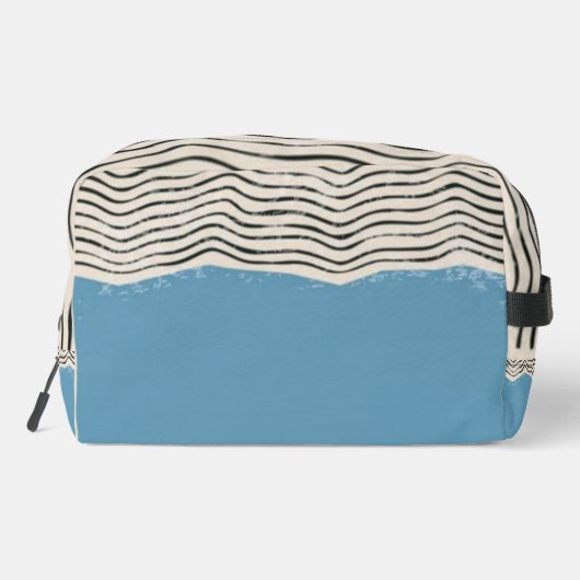 Abstract minimalist artistic lines Monogram Waschbeutel (Rückseite)