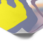  ABSTRACT MINIMALIST  CONTEMPORARY CHIC TEXTURE POSTER (Ecke)