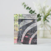 Abstract mixed media collage  postkarte (Stehend Vorderseite)