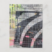 Abstract mixed media collage  postkarte (Vorderseite)
