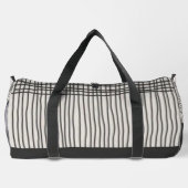 Abstract modern art minimal Monogram retro Duffle Bag (Rückseite)