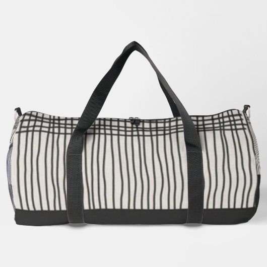 Abstract modern art minimal Monogram retro Duffle Bag (Rückseite)