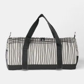 Abstract modern art minimal Monogram retro Duffle Bag (Rückseite)