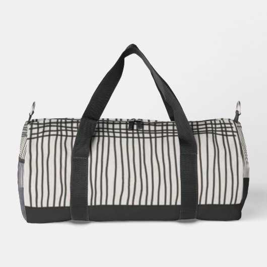 Abstract modern art minimal Monogram retro Duffle Bag (Rückseite)