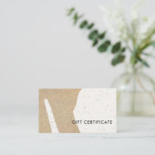 Abstract Modern Ceramic Texture Gift Certificate Visitenkarte (Stehend Vorderseite)