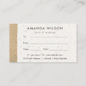 Abstract Modern Ceramic Texture Gift Certificate Visitenkarte (Rückseite)