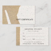Abstract Modern Ceramic Texture Gift Certificate Visitenkarte (Vorne/Hinten)