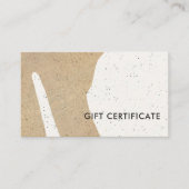 Abstract Modern Ceramic Texture Gift Certificate Visitenkarte (Vorderseite)