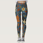 Abstract Modern Collage Artistic Pattern Leggings (Vorderseite)