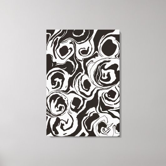 Abstract modern contemporary circle shapes Leinwanddruck (Vorderseite)