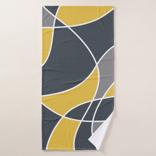 Abstract, modern, geometric, trendy pattern badehandtuch (Badehandtuch)