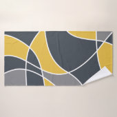 Abstract, modern, geometric, trendy pattern badehandtuch (Badehandtuch)